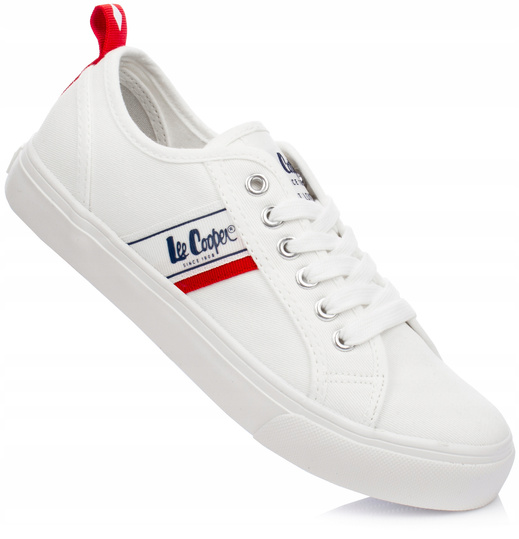 LEE COOPER LCW-22-31-0830L damskie trampki niskie białe