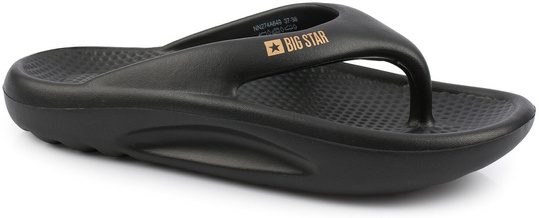 BIG STAR NN274A649 DAMSKIE JAPONKI KLAPKI SPORTOWE NA BASEN CZARNE
