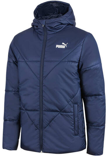 PUMA ESS Padded Jacket 587645-06 MĘSKA CZARNA KURTKA ZIMOWA Z KAPTUREM PIKOWANA PUCHOWA 