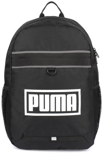 PUMA PLUS BACKPACK 078047-01 PLECAK SZKOLNY SPORTOWY CZARNY KIESZONKI NA BIDON NAPÓJ