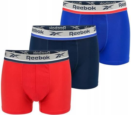 REEBOK SHORT SPORTS TRUNK ELIM U5_F8343_RBK_S3PKA majtki bokserki męskie bawełna 3PAK 