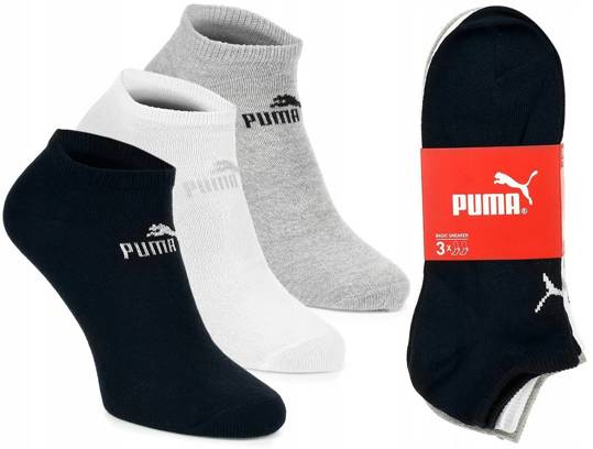 STOPKI PUMA SKARPETKI BAWEŁNA 3 PARY 3PAK 39/42